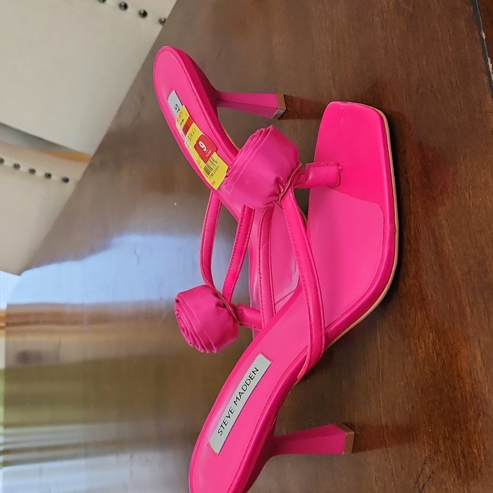 Cute pink flower heels
